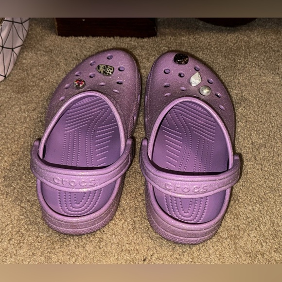 Purple Glitter Crocs - Picture 2 of 4